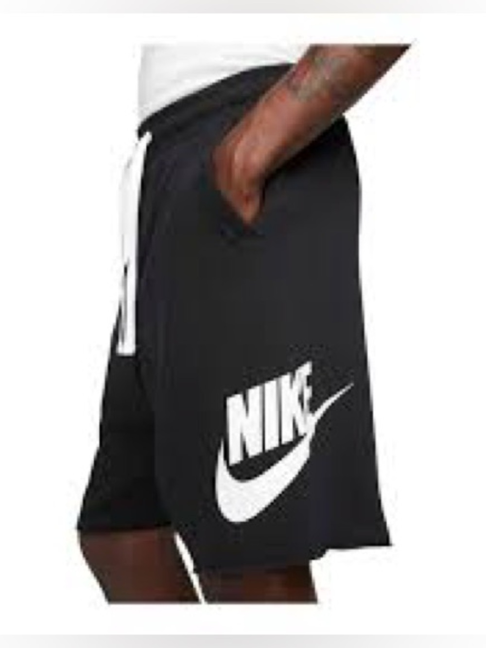 Vintage Nike French Terry Alumni Basketball Shorts Swoosh Logo Pockets COTTON